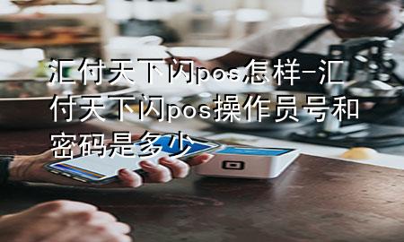 汇付天下闪pos怎样-汇付天下闪pos操作员号和密码是多少