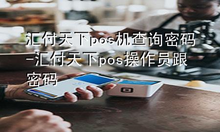 汇付天下pos机查询密码-汇付天下pos操作员跟密码