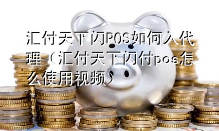 汇付天下闪POS如何入代理（汇付天下闪付pos怎么使用视频）