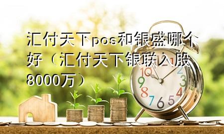 汇付天下pos和银盛哪个好（汇付天下银联入股8000万）